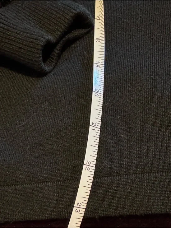 Flying Tomato Black Sweater with Gold-Accent Sequin Grid Sleeves - Picture 8 of 8